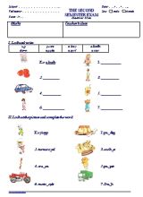 Đề kiểm tra học kỳ 2 môn Tiếng Anh Lớp 1 (Có đáp án)